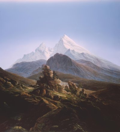 De Watzmann door Caspar David Friedrich